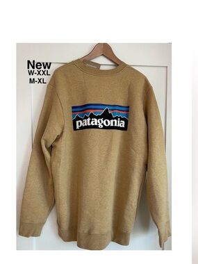New Patagonia’s Men's P-6 Label Uprisal Crew Sweatshirt Color El Cap Khaki XL ⭐️